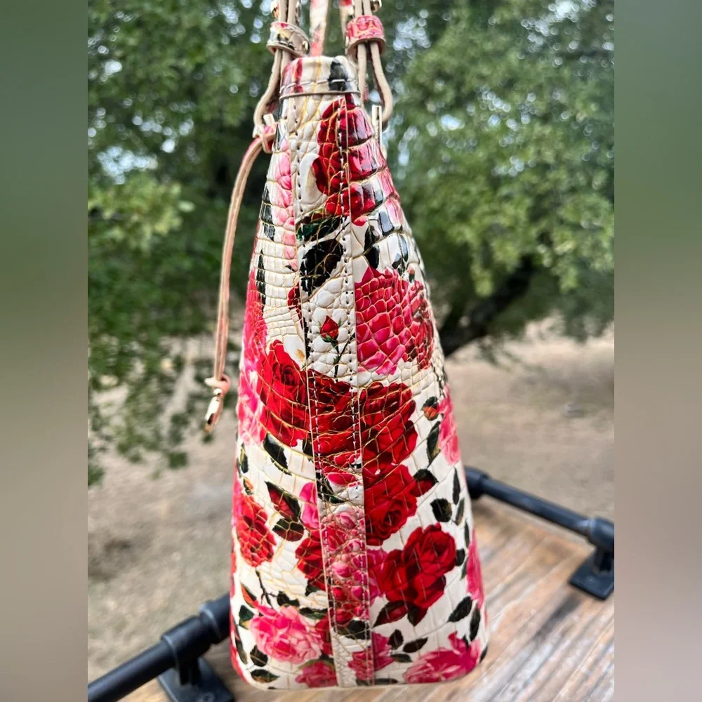 NWT Brahmin ROMANTIC ROSES Medium Asher Melbourne Tote